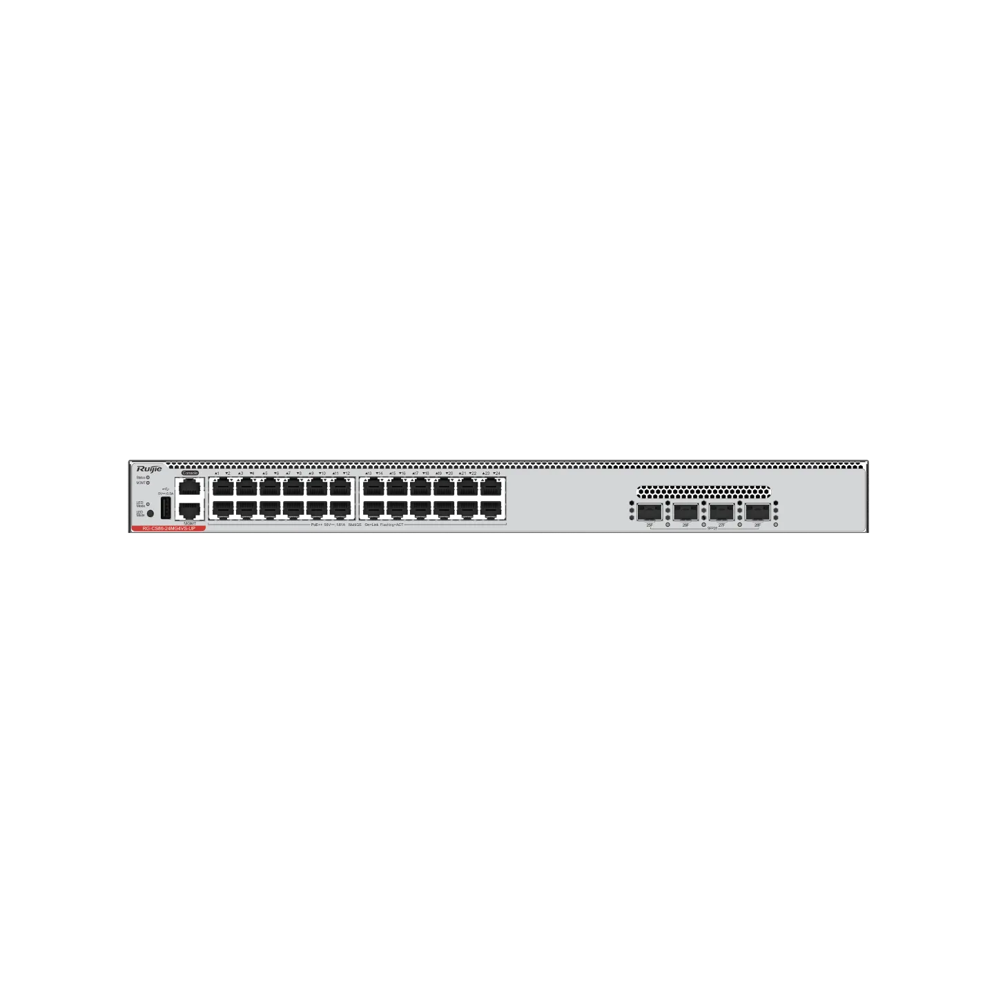 RG-CS86-24MG4VS-UP L3 Managed Switch, 24 x 2.5G Multi-Gigabit Ports (UPoE), 4 x 25G SFP28 - Gambar 6