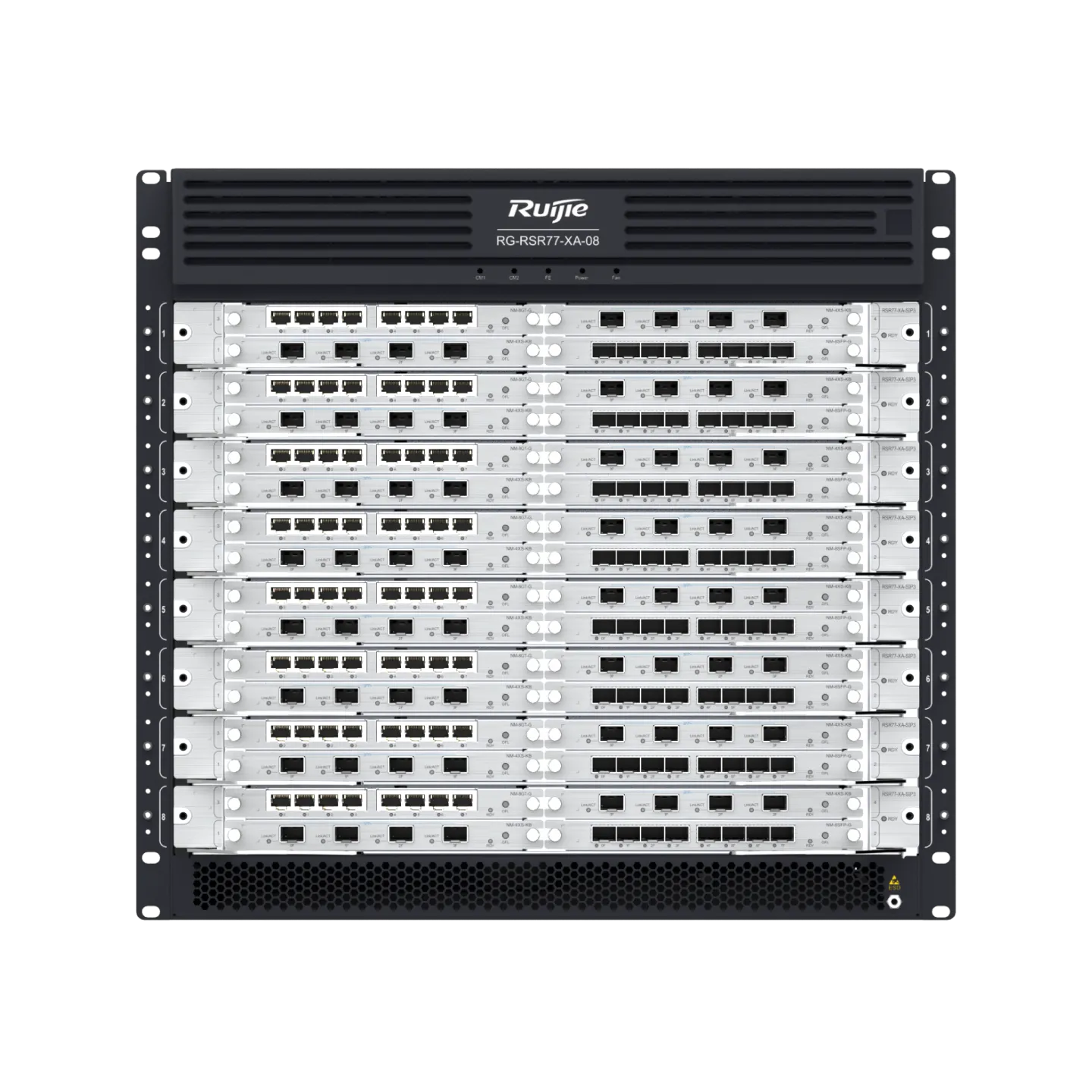 RG-RSR77-XA-08 Modular Core Router, 8-Slot Carrier-Grade Backbone