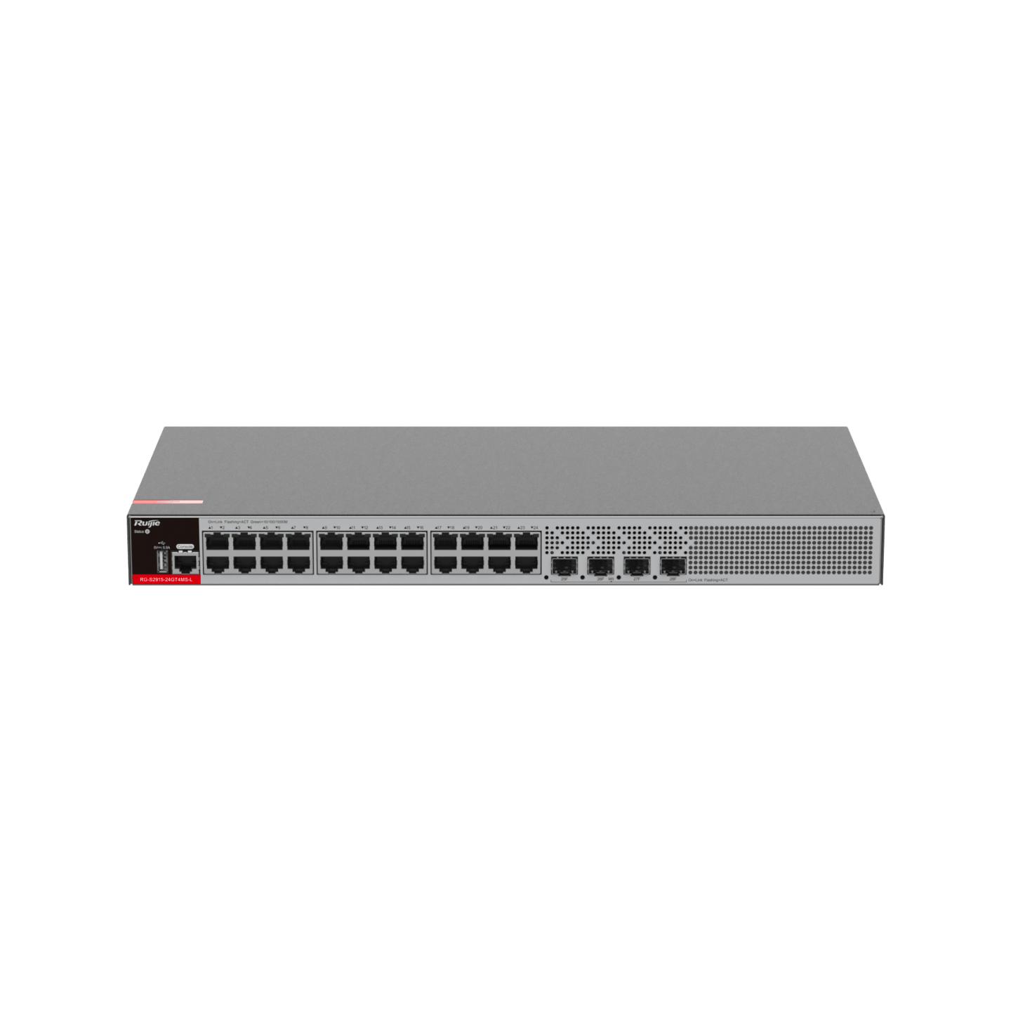 RG-S2915-24GT4MS-L L2 Cloud Managed Switch, 24 x 10/100/1000BASE-T Ports, 4 x 100/1000M SFP Ports