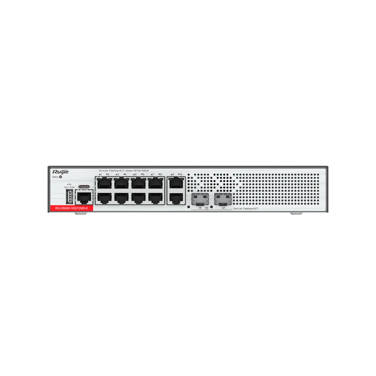 RG-S5000-10GT2MS-E L2 Smart Managed Switch, 8 x Gigabit, 2 x SFP Ports - Gambar 2