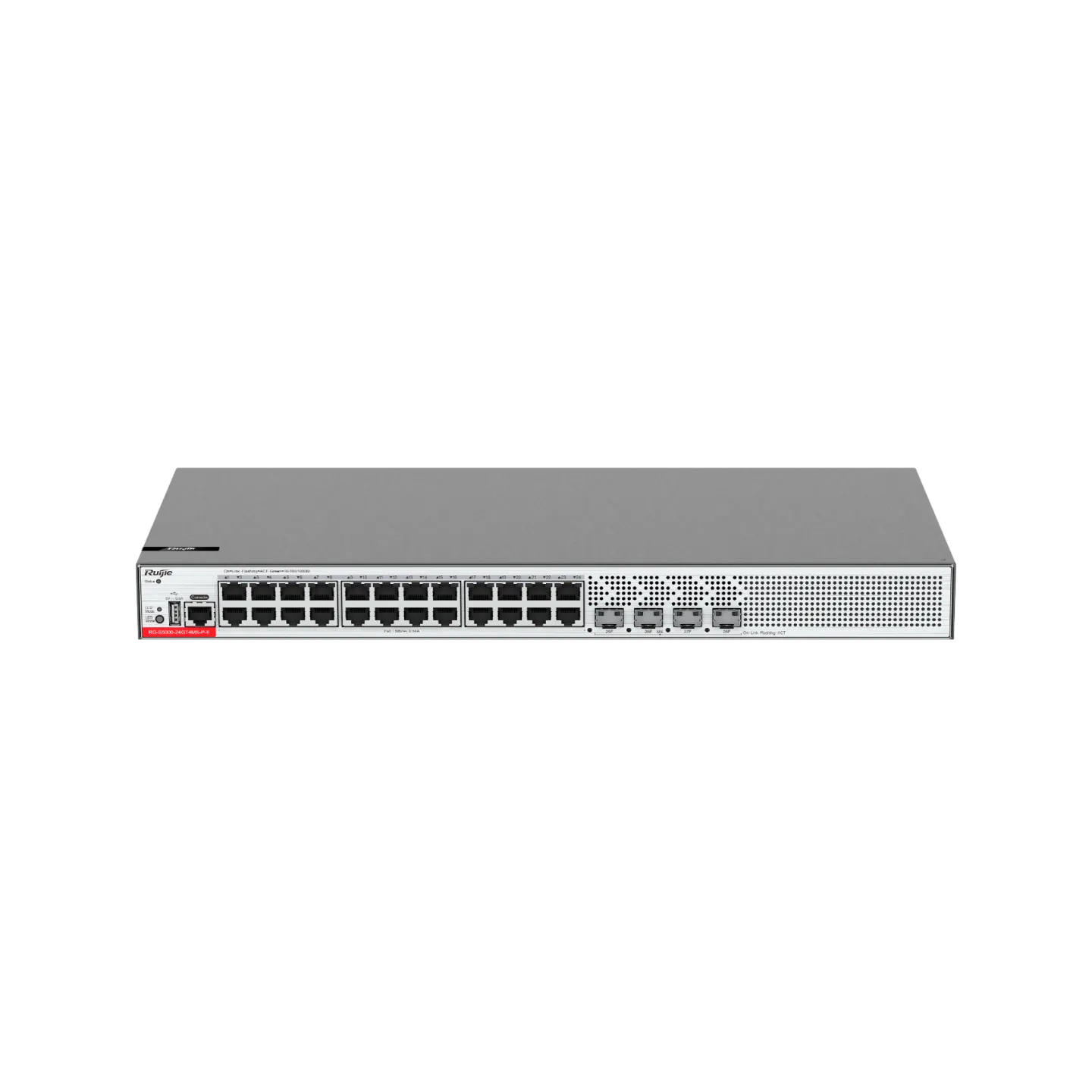 RG-S5000-24GT4MS-P-E L2 Smart Managed Switch, 24 x Gigabit (PoE+), 4 x SFP Ports