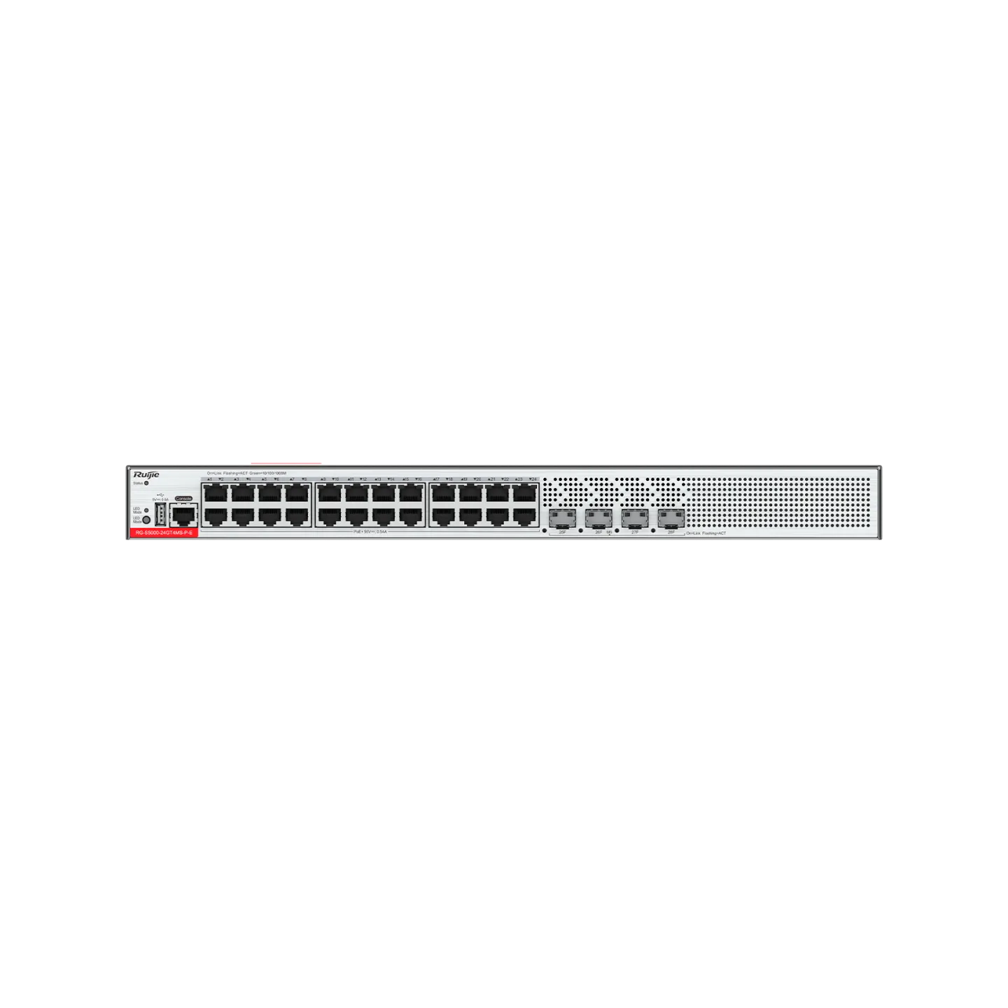RG-S5000-24GT4MS-P-E L2 Smart Managed Switch, 24 x Gigabit (PoE+), 4 x SFP Ports - Gambar 2