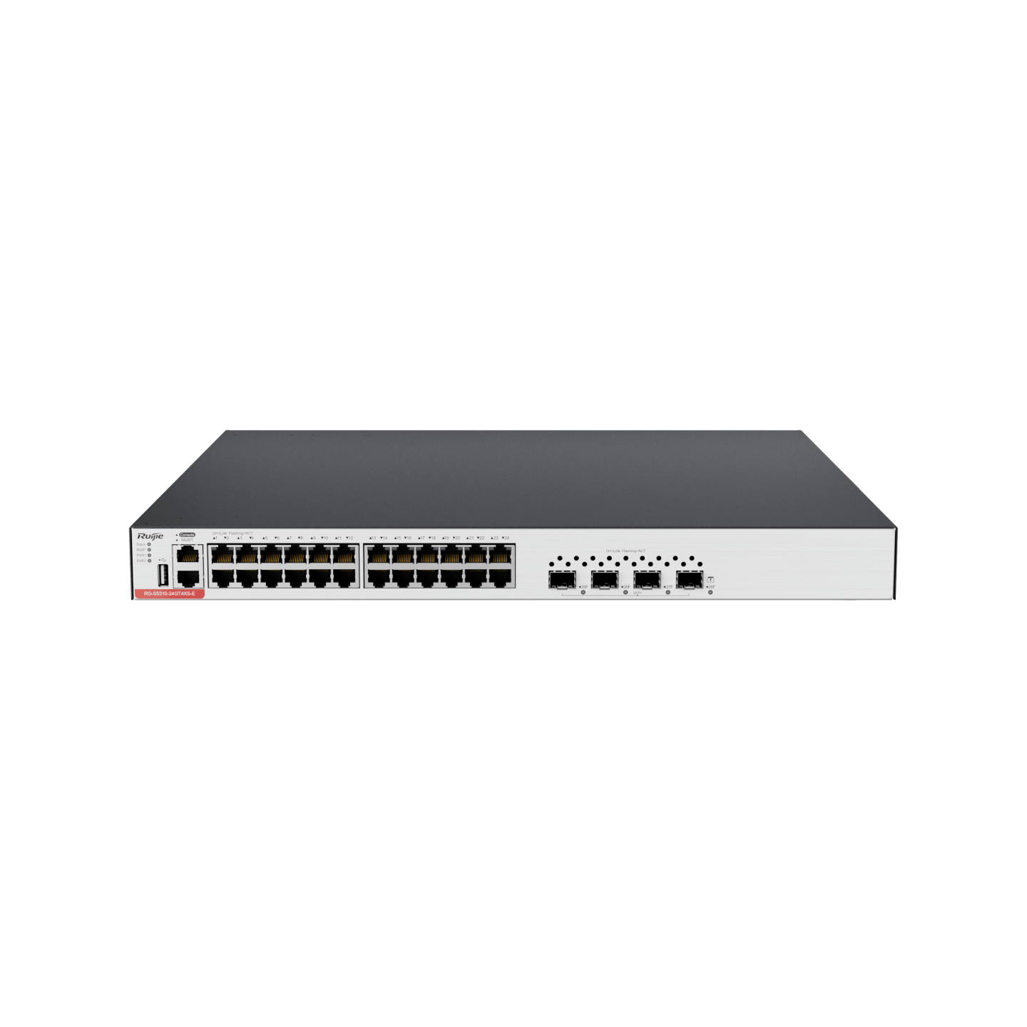 RG-S5310-24GT4XS-E L3 Managed Switch, 24 x 10/100/1000BASE-T Ports, 4 x 1G/10G SFP+ Ports