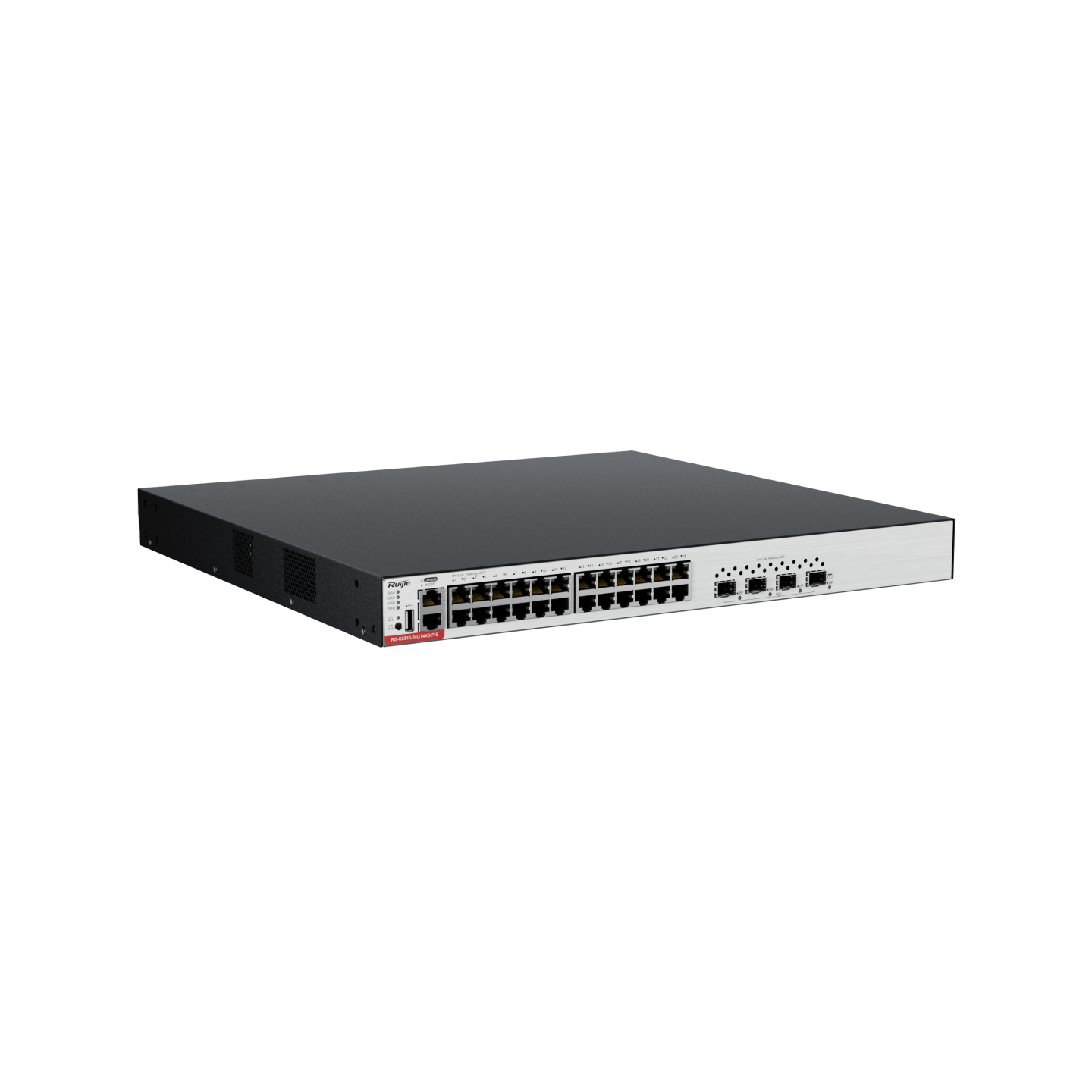 RG-S5310-24GT4XS-P-E L3 Managed Switch, 24 x 10/100/1000BASE-T Ports (PoE+), 4 x 1G/10G SFP+ Ports - Gambar 2
