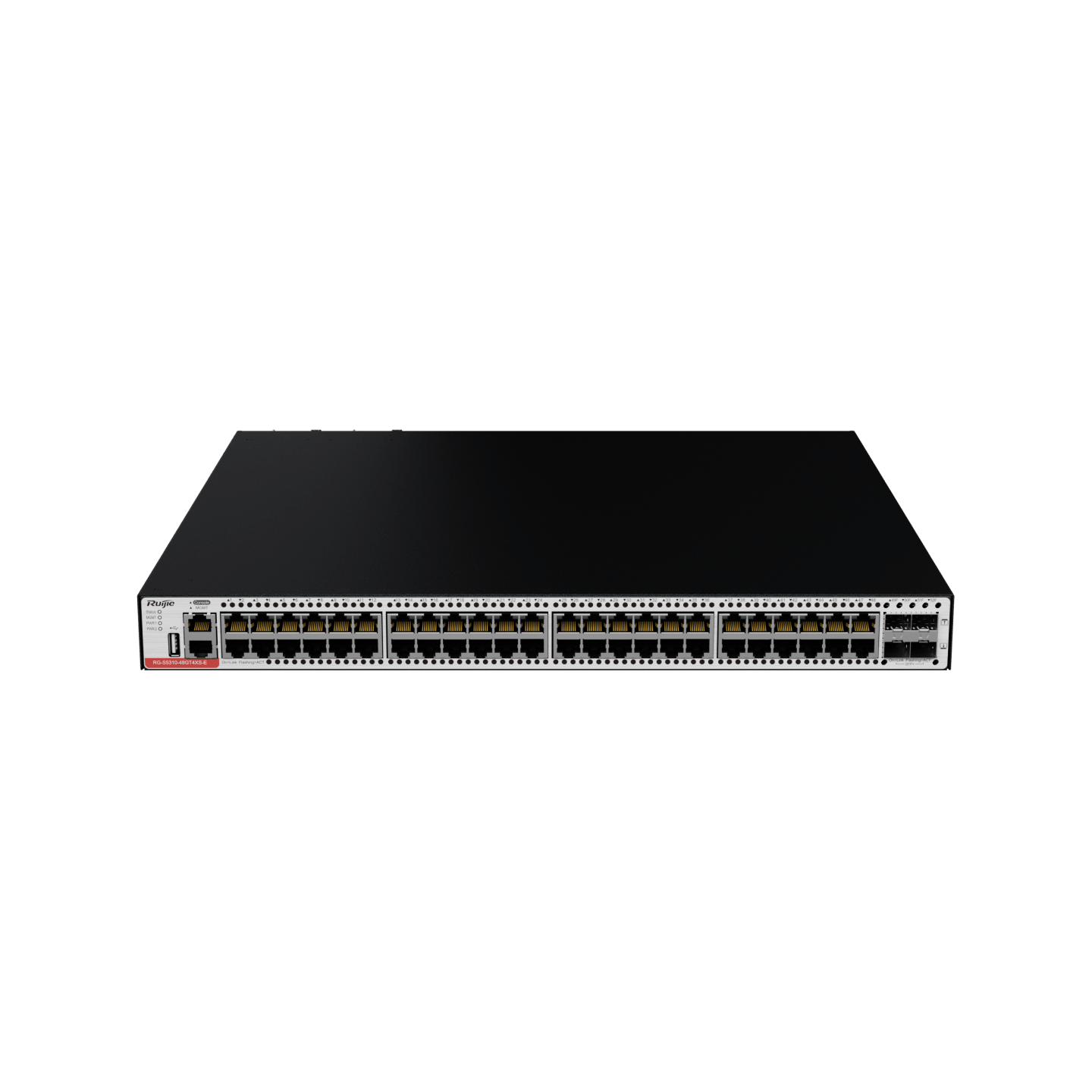 RG-S5310-48GT4XS-E L3 Managed Switch, 48 x 10/100/1000BASE-T Ports, 4 x 1G/10G SFP+ Ports