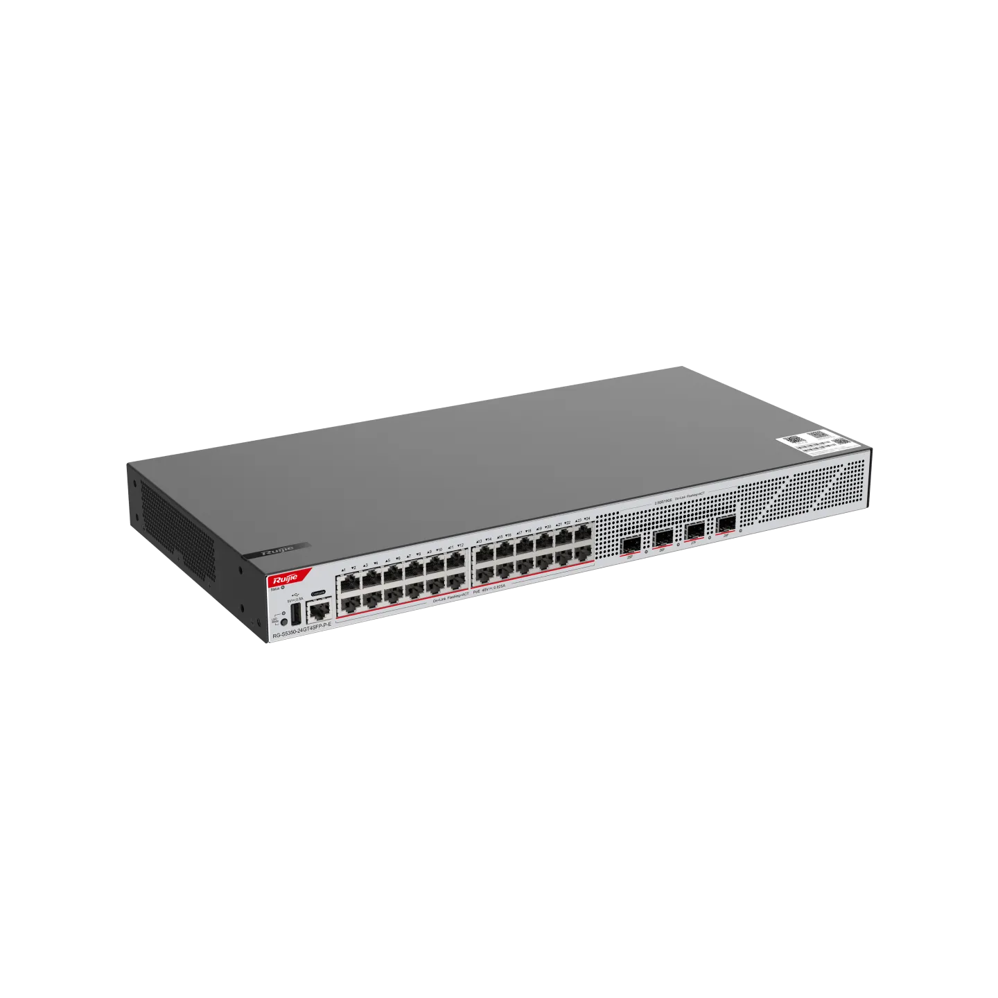 RG-S5350-24GT4SFP-P-E L3 Managed Switch, 24 x Gigabit (PoE+), 4 x SFP - Gambar 2