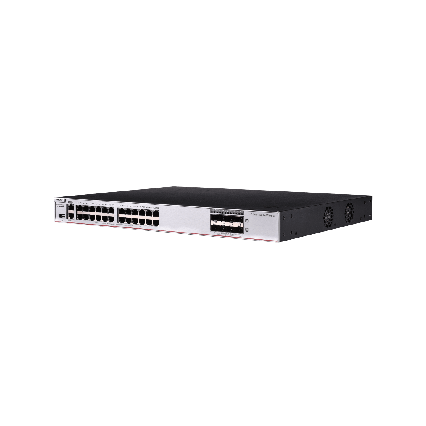 RG-S5760C-24GT8XS-X L3 Managed Switch, 24 x 10/100/1000BASE-T Ports, 8 x 1G/10G SFP+ Ports - Gambar 5