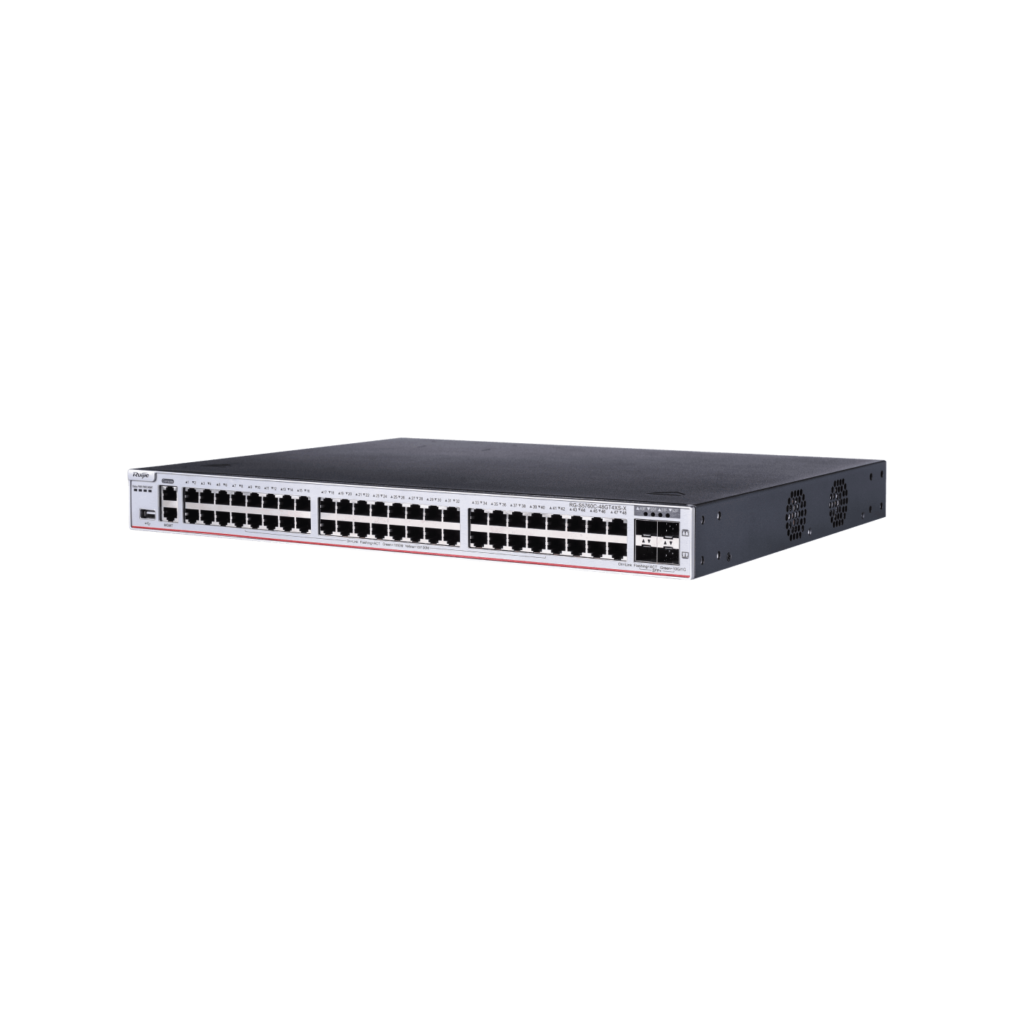 RG-S5760C-48GT4XS-X L3 Managed Switch, 48 x 10/100/1000BASE-T Ports, 4 x 1G/10G SFP+ Ports - Gambar 5